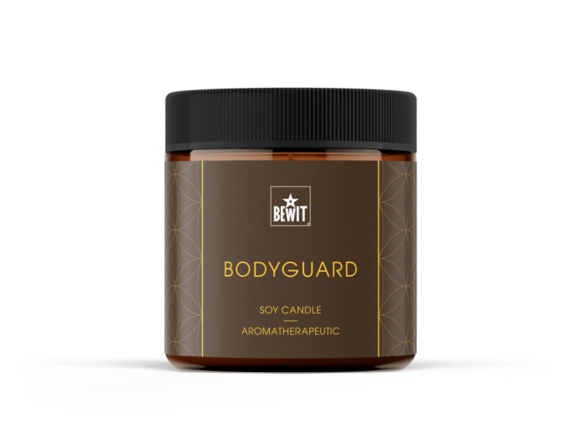 BEWIT Sójová sviečka Bodyguard (100 g) – Váš osobný ochranný štít