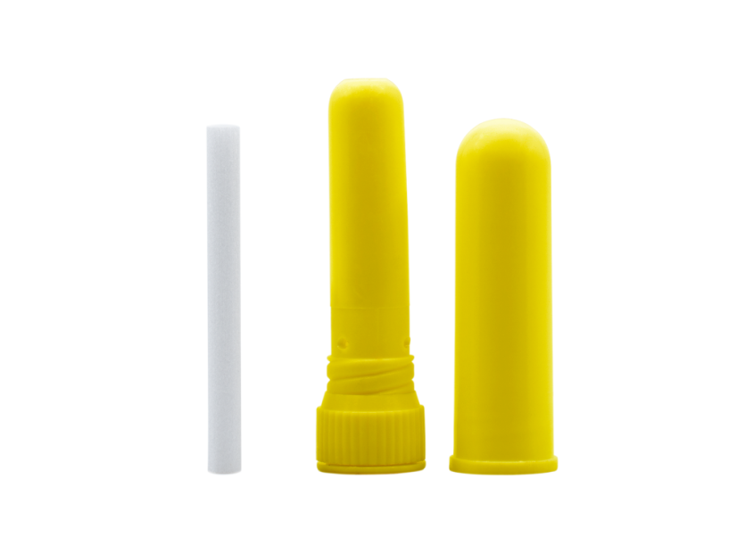 👃 BEWIT Inhalačná tyčinka do nosa – Osobný aromaterapeutický inhalátor - Farba: Žltá