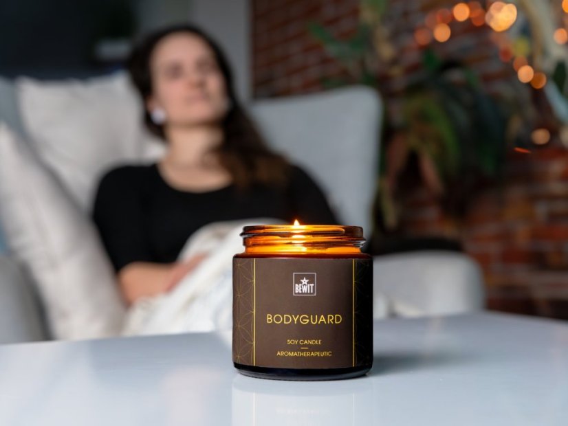 BEWIT Sójová sviečka Bodyguard (100 g) – Váš osobný ochranný štít